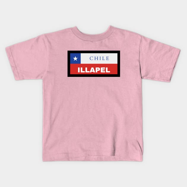 Illapel City in Chilean Flag Kids T-Shirt by aybe7elf